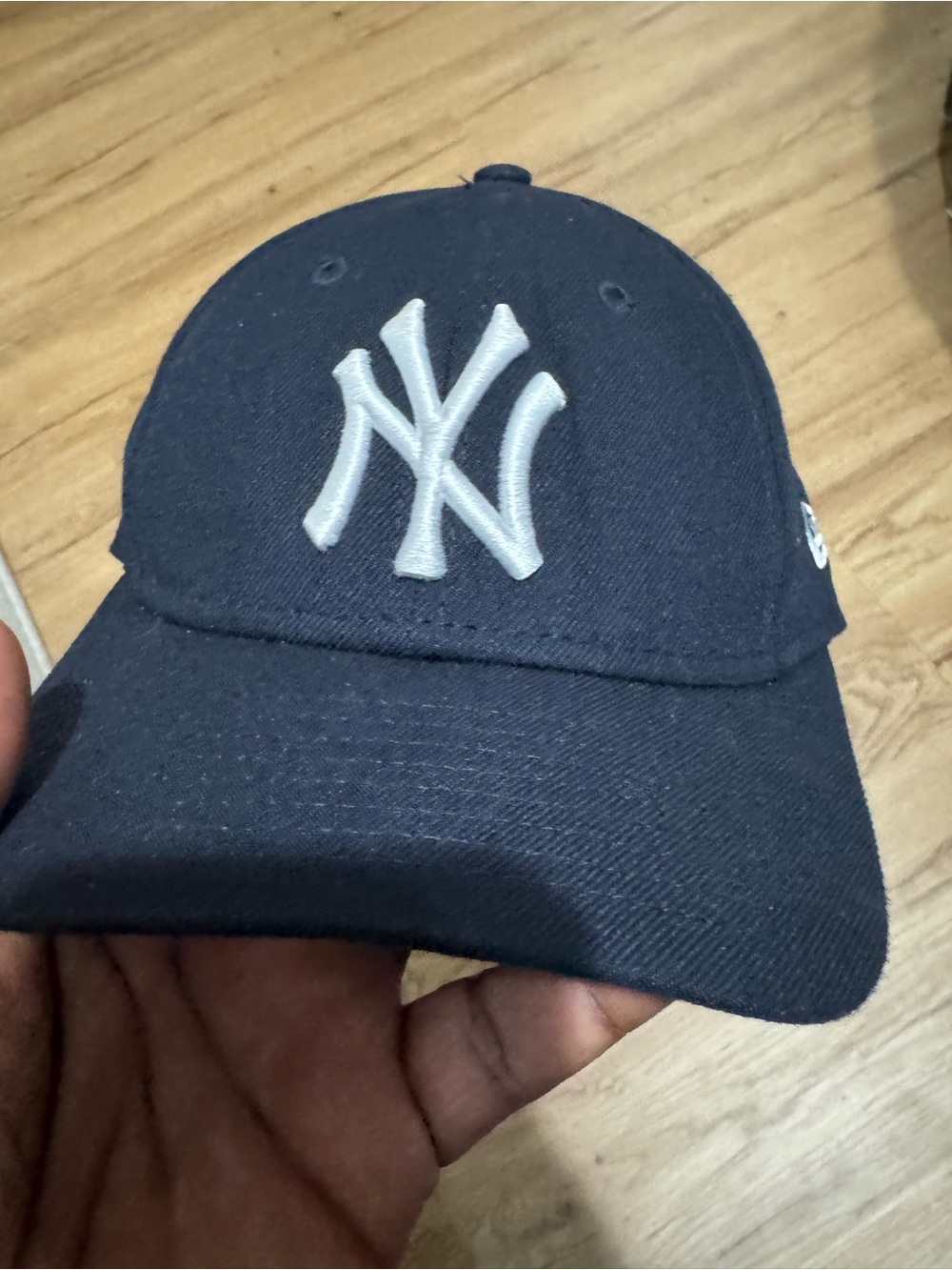 New York Yankees Youth Navy Baseball Cap with White Logo